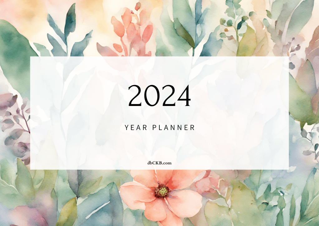 Free, Printable, High Res. 2024 Planner