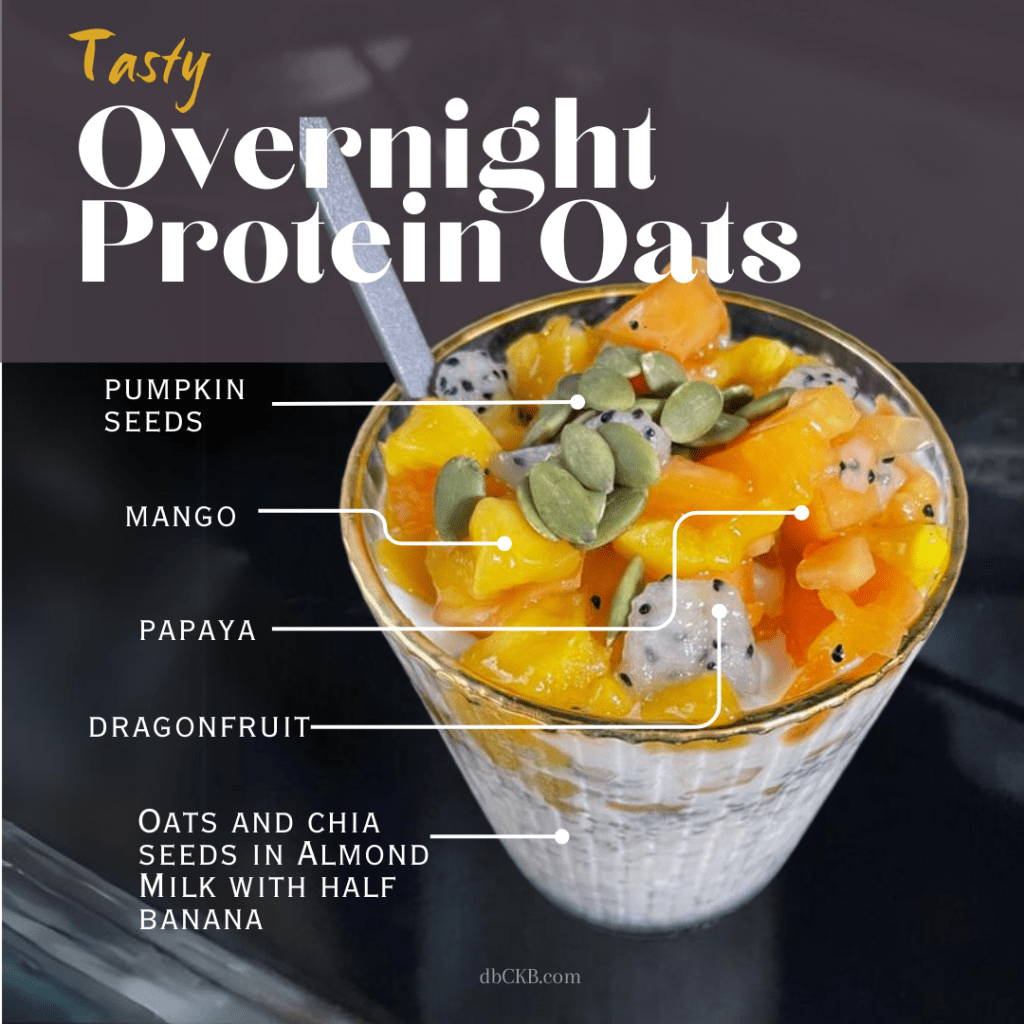 Overnight Protein Oats with Banana and Chia Seeds: A Delicious & Easy Breakfast